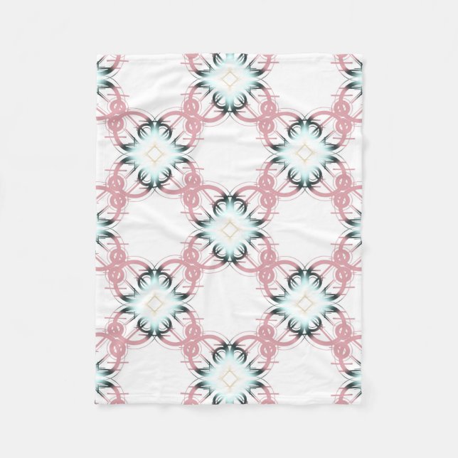 Geometrisches Ornament. Fleecedecke (Vorderseite)