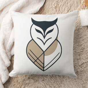 Geometrisches OWL-Logo Kissen