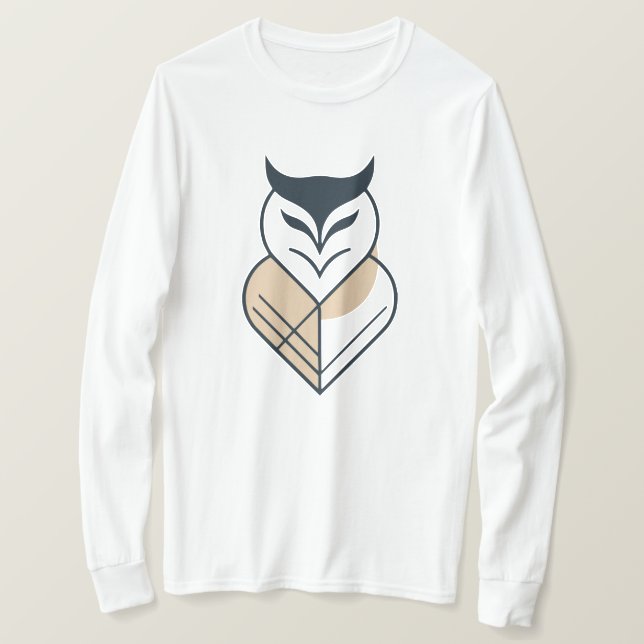 Geometrisches OWL-Logo T-Shirt (Design vorne)