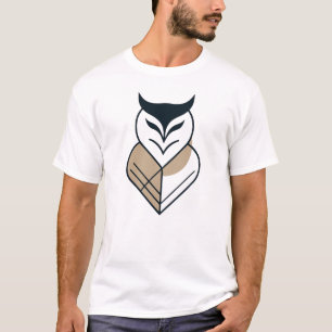Geometrisches OWL-Logo T-Shirt