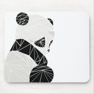 Geometrisches Panda Mousepad