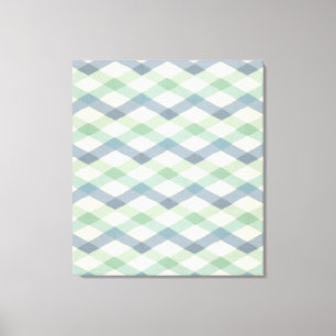 Geometrisches Pastellmuster Geo-Schritt-  im Leinwanddruck