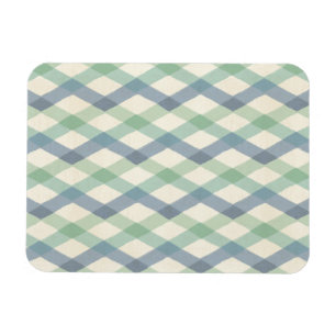 Geometrisches Pastellmuster Geo-Schritt-  im Magnet