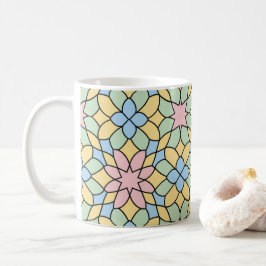 Geometrisches Pastellmuster Kaffeetasse