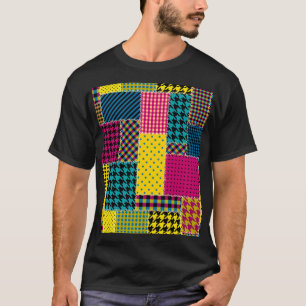 Geometrisches Patchwork: Rechteck - Nahtloser Hint T-Shirt