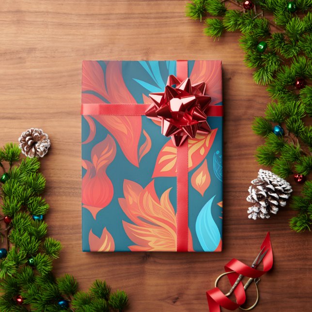 Geometrisches Personalisiertes Muster Geschenkpapier (Feiertagsgeschenk)