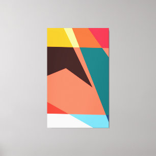 Geometrisches Poster für den Sommer Leinwanddruck