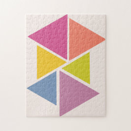 Geometrisches Puzzle Mitte des Jahrhunderts