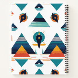 Geometrisches Pyramids-Notebook Notizbuch
