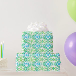 Geometrisches Quadrat und Diamond Geschenkpapier