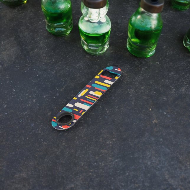 Geometrisches Rechteck-Muster Speed Flaschenöffner (Bottle Openers)