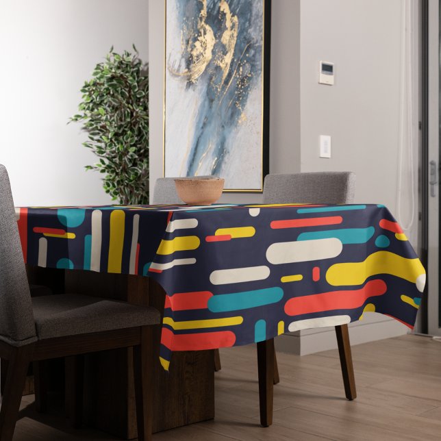 Geometrisches Rechteck-Muster Tischdecke (Geometric rectangles table cloth)