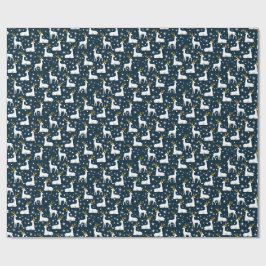 Geometrisches Rentier- und Sternenwinterdesign Geschenkpapier