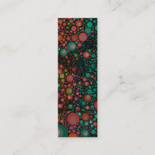 Geometrisches Retro   aquamarines Grün der Mini Visitenkarte