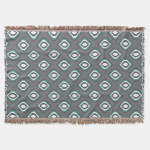 Geometrisches Retro ikat Stammes- Muster Decke