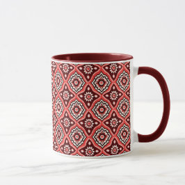 Geometrisches Retro-Muster Tasse