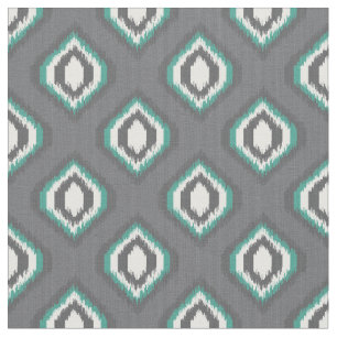 Geometrisches Retroikat-Stammmuster Stoff