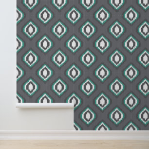 Geometrisches Retroikat-Stammmuster Tapete