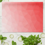 Geometrisches rotes Gefälle Geschirrtuch<br><div class="desc">geometrisches Gefälle mit rotem Gefälle. Dreieck geometrische Masche mit dunkelroten Ober-Farbverlauf,  Muster,  Ober,  Masche,  Dreiecke,  Geometrie,  Gefälle,  cool,  Dreieck,  hell,  rot</div>