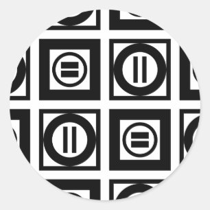 Geometrisches Runder Aufkleber