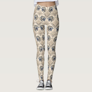 Geometrisches Schakal-Muster-Leggings – Tribal Str Leggings