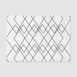 Geometrisches Schwarz und Weiß, geometrischer Diam Seidenpapier
