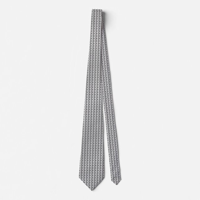 Geometrisches Schwarz und Weiß. Krawatte (Vorderseite)