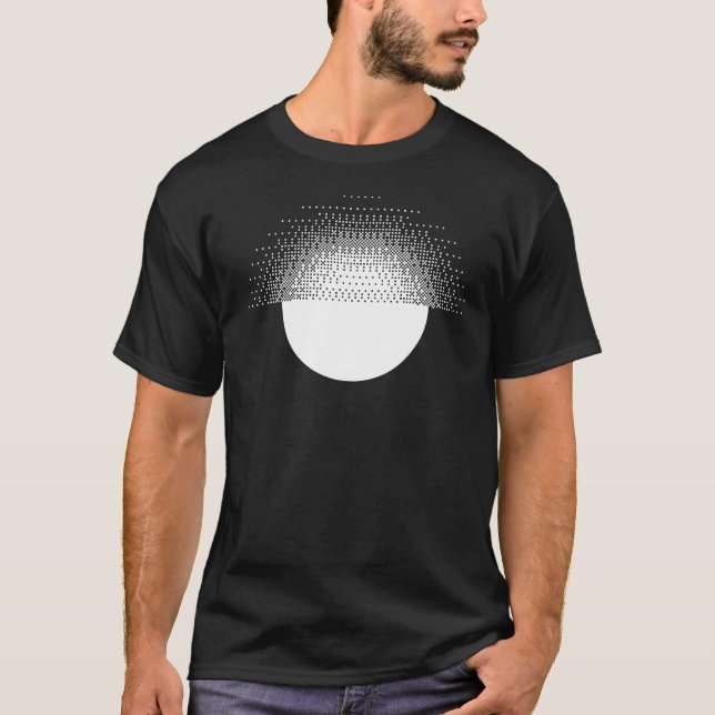 geometrisches Sonnendesign T-Shirt (Vorderseite)
