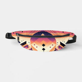 Geometrisches Sonnenset - Fettsymmetrie Bauchtasche