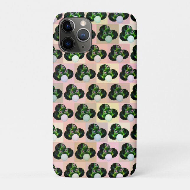 Geometrisches Spiel: Checked Lawn Bowls in Block A Case-Mate iPhone Hülle (Rückseite)