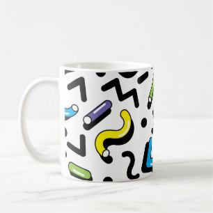 Geometrisches Spiel: Doodle-Formen-Muster Kaffeetasse