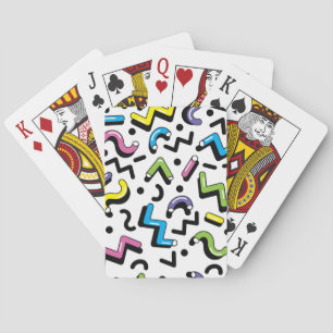 Geometrisches Spiel: Doodle-Formen-Muster Spielkarten