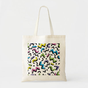 Geometrisches Spiel: Doodle-Formen-Muster Tragetasche