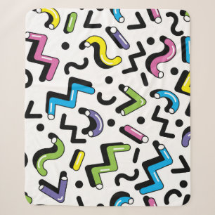 Geometrisches Spiel: Muster der Doodle-Formen Sherpadecke