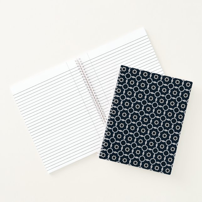 Geometrisches SpiralNotebook Notizbuch (Innenseite)