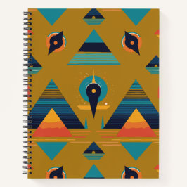 Geometrisches SpiralNotebook Notizbuch
