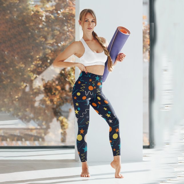 Geometrisches Splash Capri Leggings (Von Creator hochgeladen)
