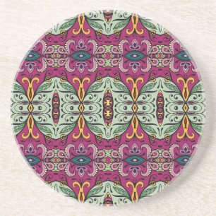 Geometrisches Stammbaum Ethnic Doodle Getränkeuntersetzer