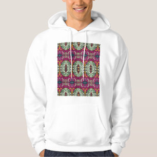 Geometrisches Stammbaum Ethnic Doodle Hoodie