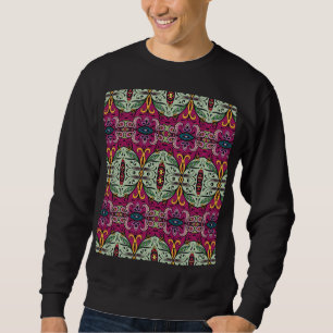 Geometrisches Stammbaum Ethnic Doodle Sweatshirt