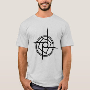 Geometrisches Stammes-Sigil - Abstraktes Stern-Emb T-Shirt