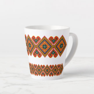 Geometrisches Stickereidesign Milchtasse