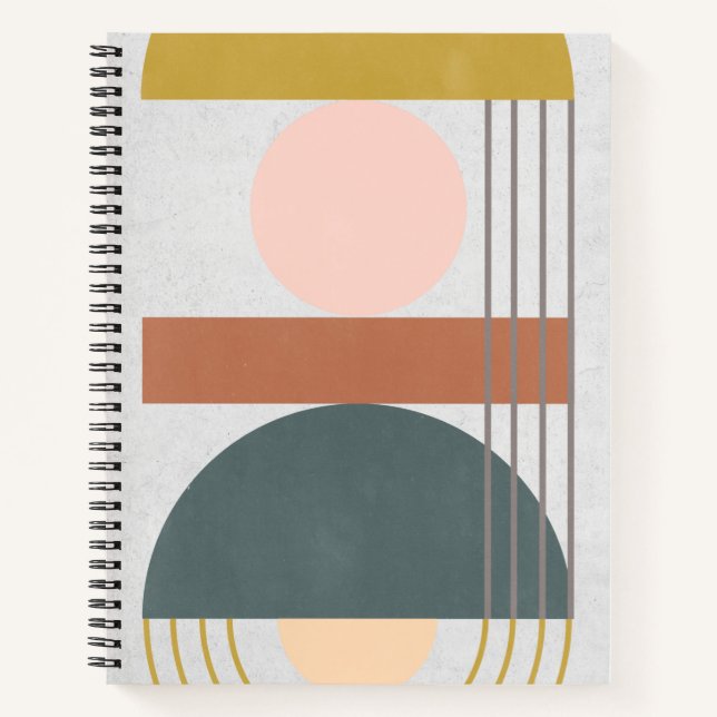 Geometrisches Tageslicht III Notizbuch (Vorderseite)