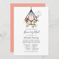 Geometrisches Terrarium Baby oder Brautparty per M