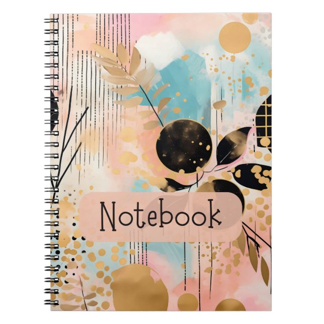 Geometrisches Theme-Notebook Notizblock (Vorderseite)