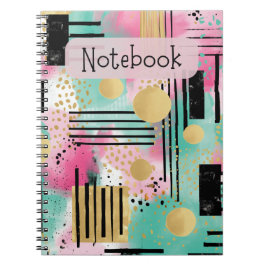 Geometrisches Theme-Notebook Notizblock