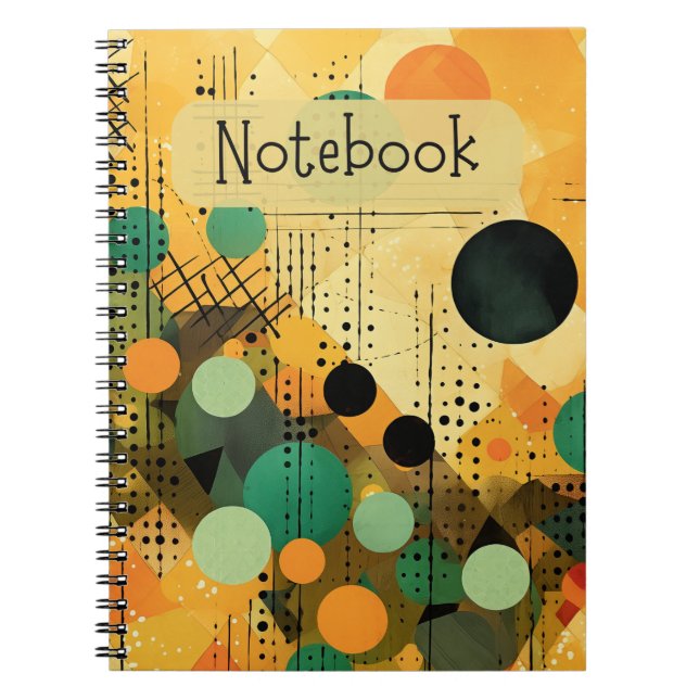 Geometrisches Theme-Notebook Notizblock (Vorderseite)