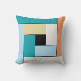 Geometrisches Tiles Muster ver9 Schubplanke Kissen