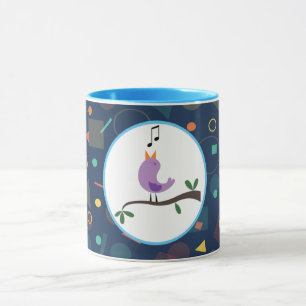 Geometrisches Tweety Bird Muster Tasse