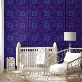 Geometrisches und abstrakt blaues Design Tapete
